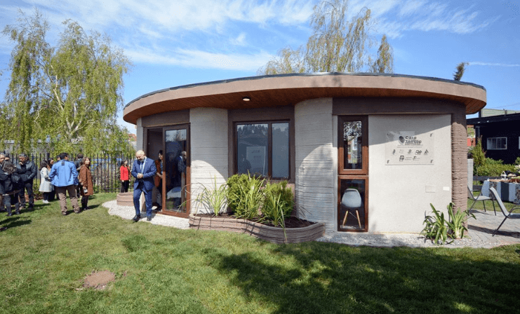 Inauguración de la primera casa impresa en 3D de Latinoamérica en Chile