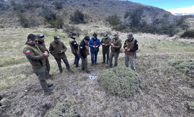 Guardaparques del Parque Nacional Patagonia se capacitaron en uso de aplicación móvil SMART para monitoreo